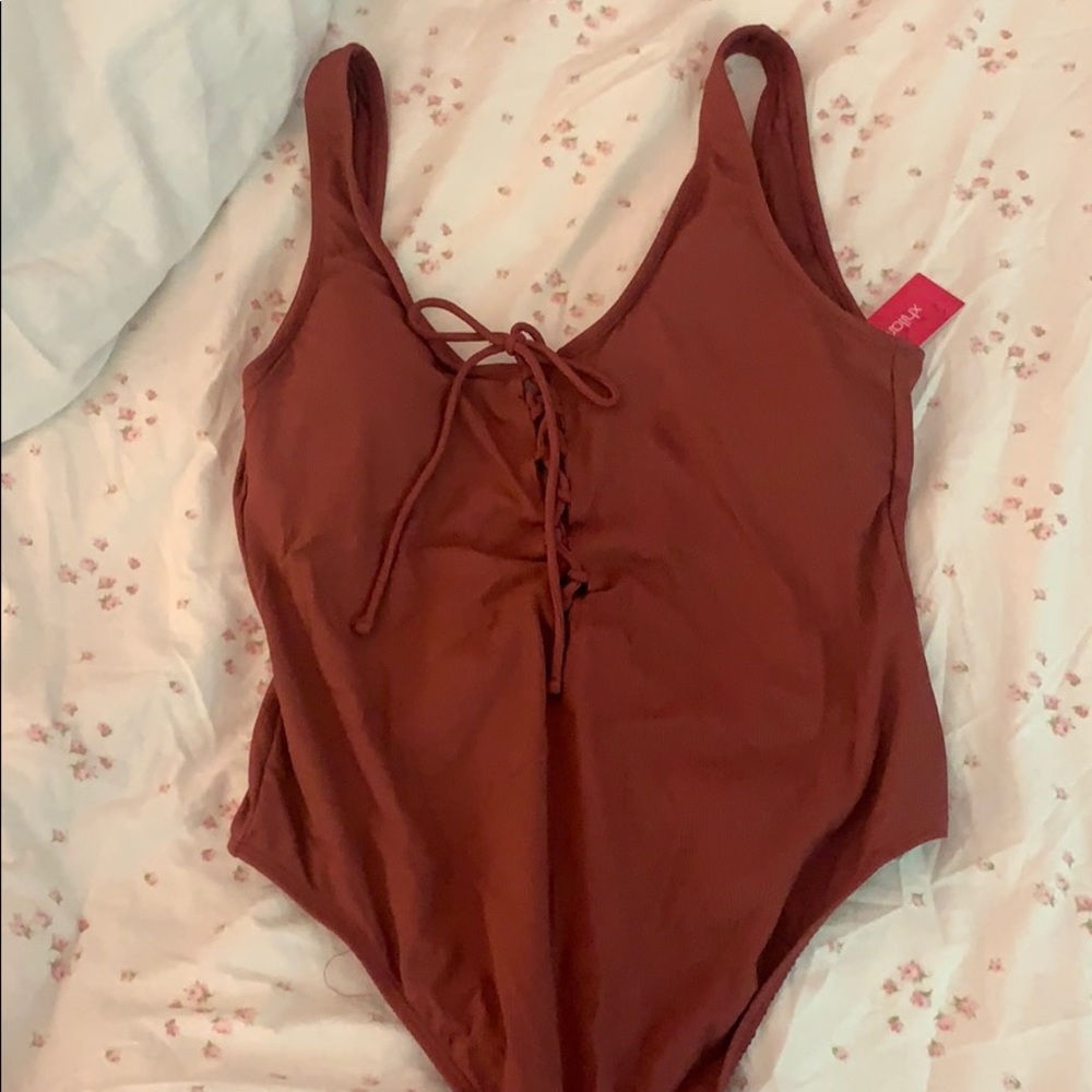 One piece bathing suit